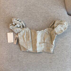 Cropped Linen Blouse